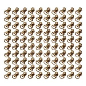 Juego de 100 ganchos de bronce de 0.354 x 0.551 in
