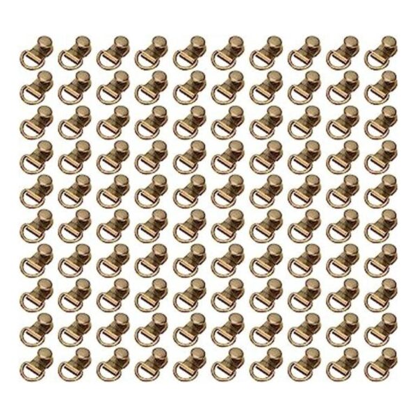 Juego de 100 ganchos de bronce de 0.354 x 0.551 in