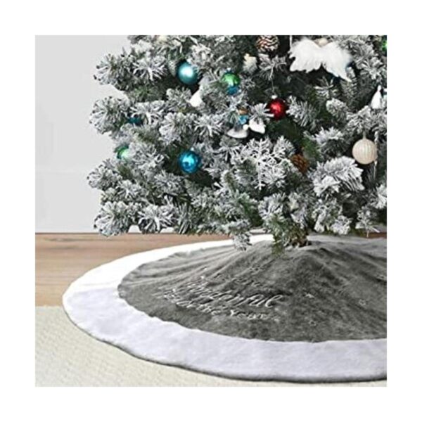 Dremisland Falda de árbol de Navidad de piel sintética de_1
