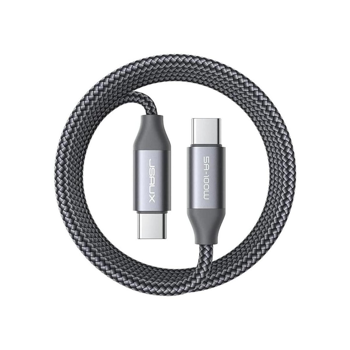 JSAUX Cable USBC a USBC de 100 W 10 pies 5 A cable de