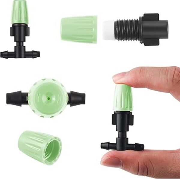 MSDADA 50 goteros de riego de flujo ajustable con