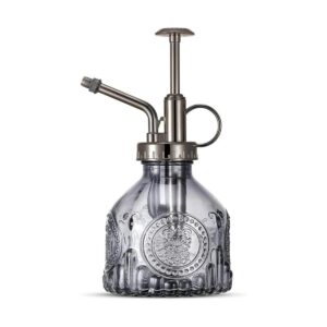Ebristar Botella de vidrio con rociador para regar_1