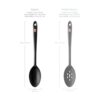 DI ORO Cooking Spoon Solid Silicone Spoon 600F High Heat_5