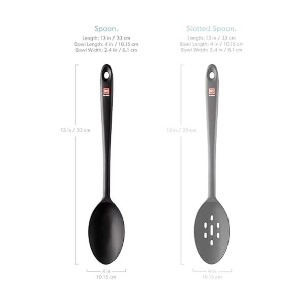 DI ORO Cooking Spoon Solid Silicone Spoon 600F High Heat_5
