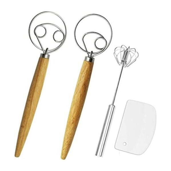 Juego de batidor de masa y batidor de huevos 2 paquetes