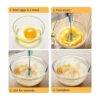 Juego de batidor de masa y batidor de huevos 2 paquetes