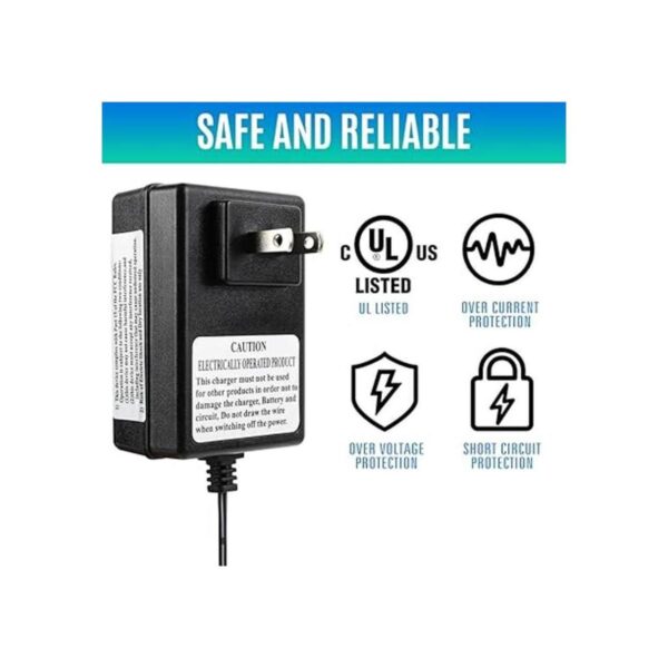 LotFancy Cargador de batería de 6 V para montar en