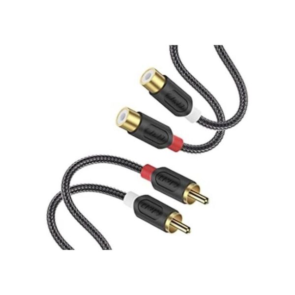 JD 2 RCA Cable de Extensión RCA Cable de audio chapado en_1