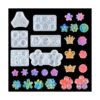 FineInno 6 moldes de silicona para flores diseño de