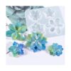 FineInno 6 moldes de silicona para flores diseño de