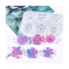FineInno 6 moldes de silicona para flores diseño de