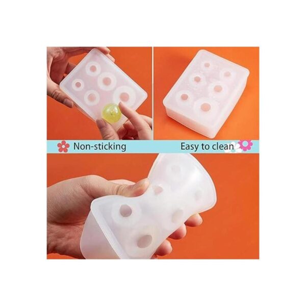 4 piezas de resina de bolas de molde de bola de silicona