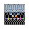 4 piezas de resina de bolas de molde de bola de silicona