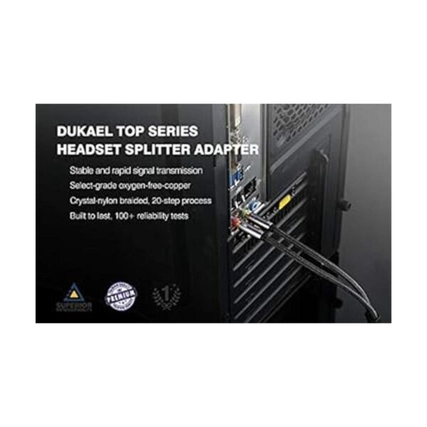 DUKABEL Cable divisor de auriculares largo 4 pies3.9_2