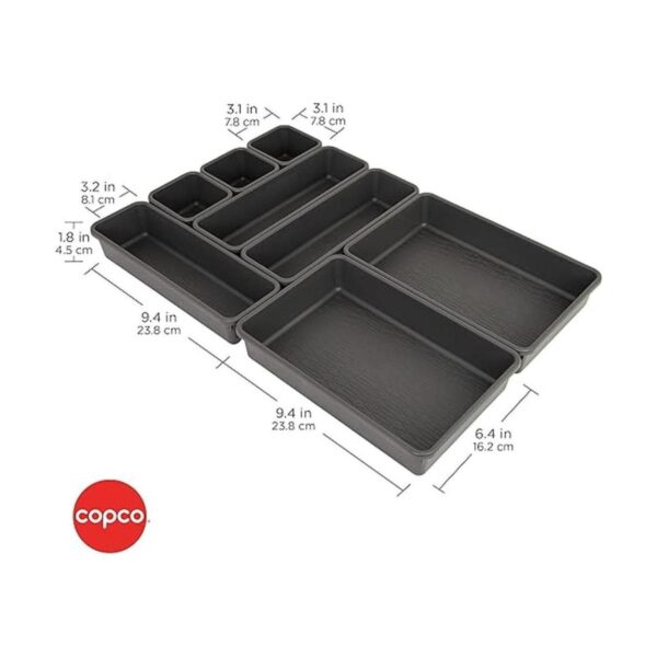 Copco Basics Juego de cubos de basura 8 piezas color