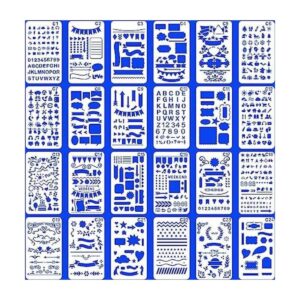Juego de 24 plantillas de cuaderno de bala para diarios_1