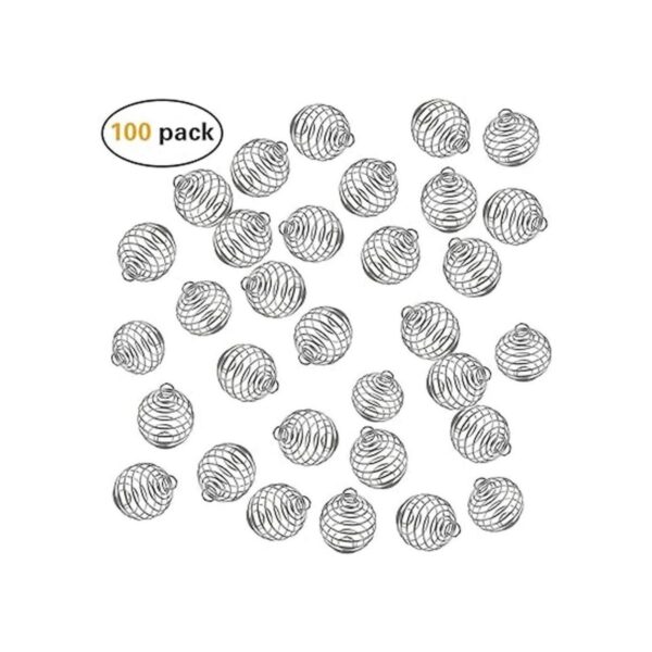 Jaulas de cuentas en espiral JIALEEY 100 unidades de_2