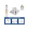 Ganchos adhesivos de pared resistentes impermeables de