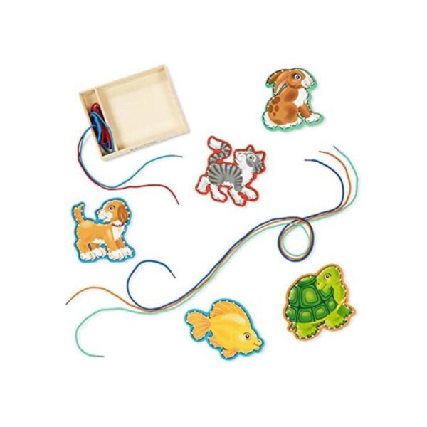 Melissa Doug mascotas para atar y seguir Multicolor_1
