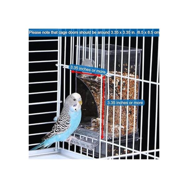 Hamiledyi Comedero automático de semillas de loros con_4
