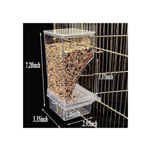 Hamiledyi Comedero automático de semillas de loros con_6