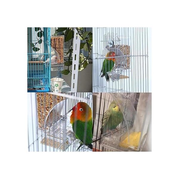Hamiledyi Comedero automático de semillas de loros con_2