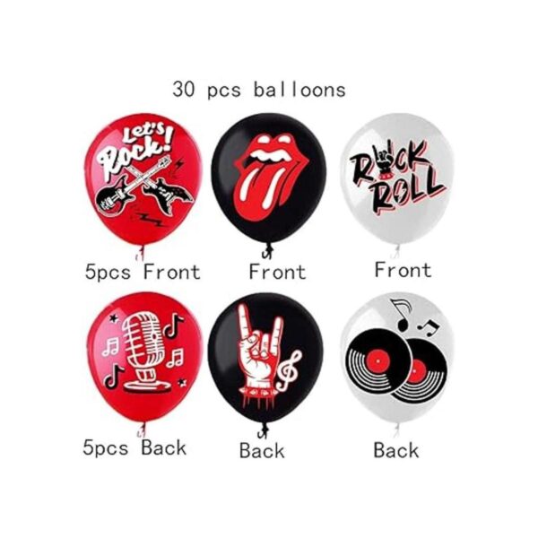 Globos de decoración de fiesta de rock and roll globos de_2