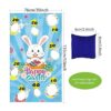 Juego de lanzamiento de Pascua con 3 bolsas de puf conejo_2