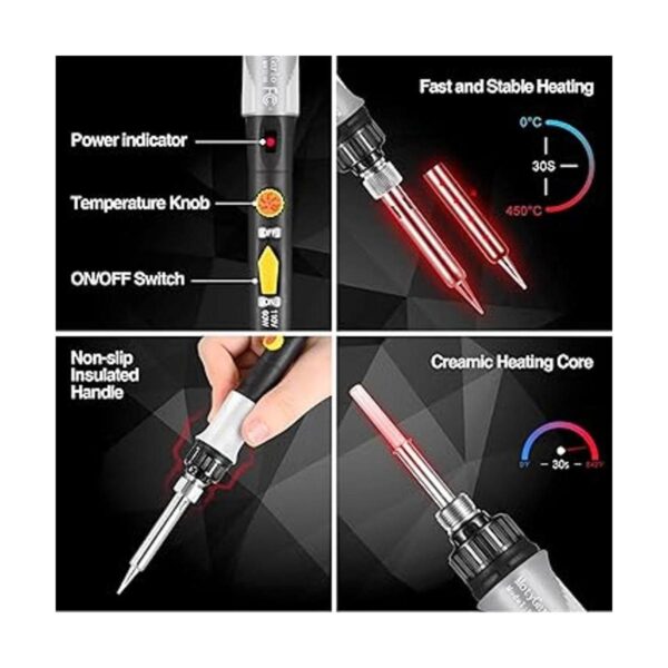 Kit de soldador de soldadura con temperatura