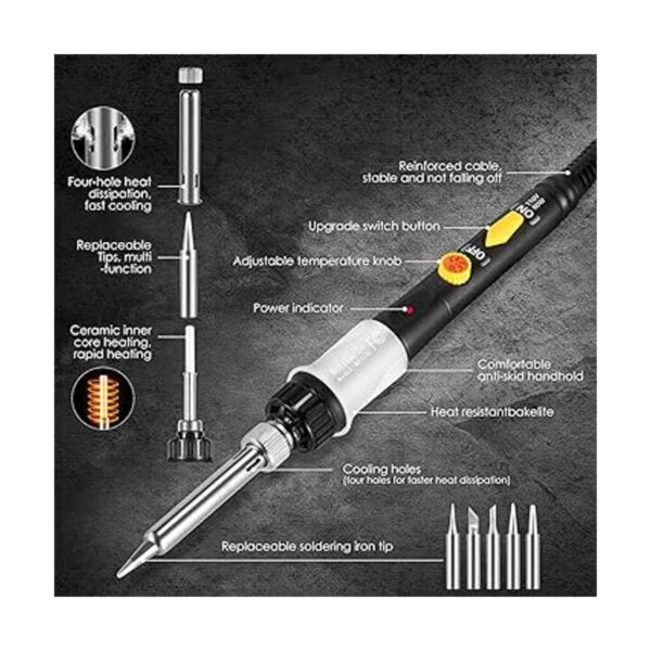 Kit de soldador de soldadura con temperatura