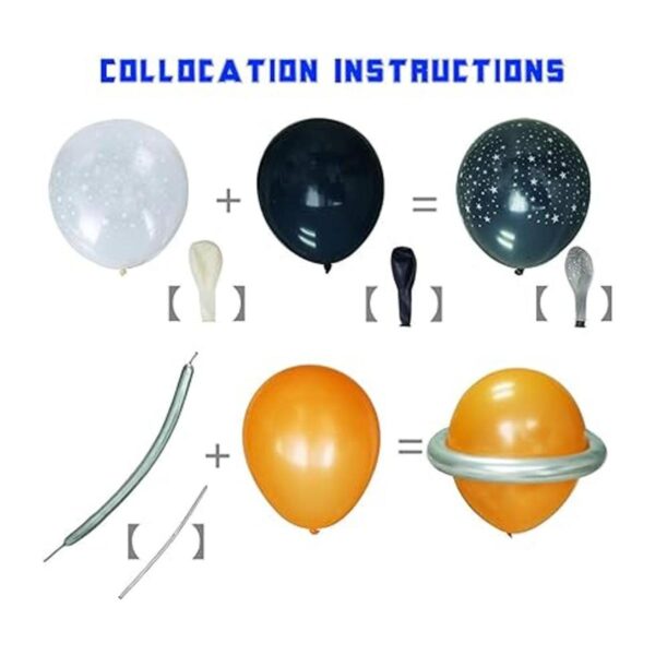 Kit de globos de fiesta del espacio exterior 100 piezas_3