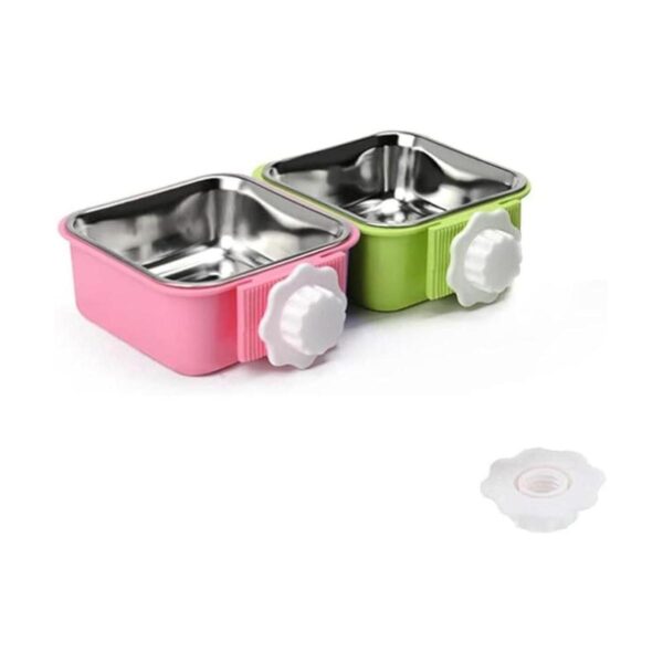 Cuenco de acero inoxidable extraíble para perros cuencos