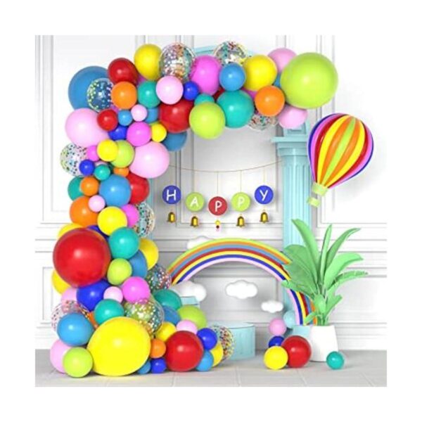 Kit de arco de globos de arco iris 144 globos de 18_1