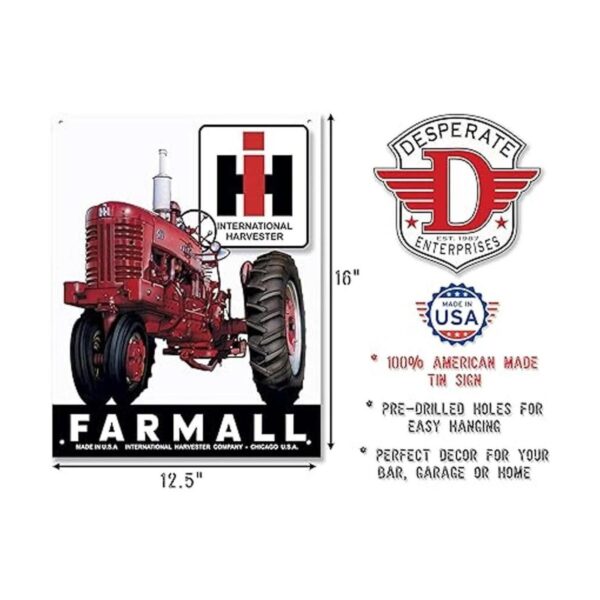 Desperate Enterprises Farmall 400 Letrero de lata_2