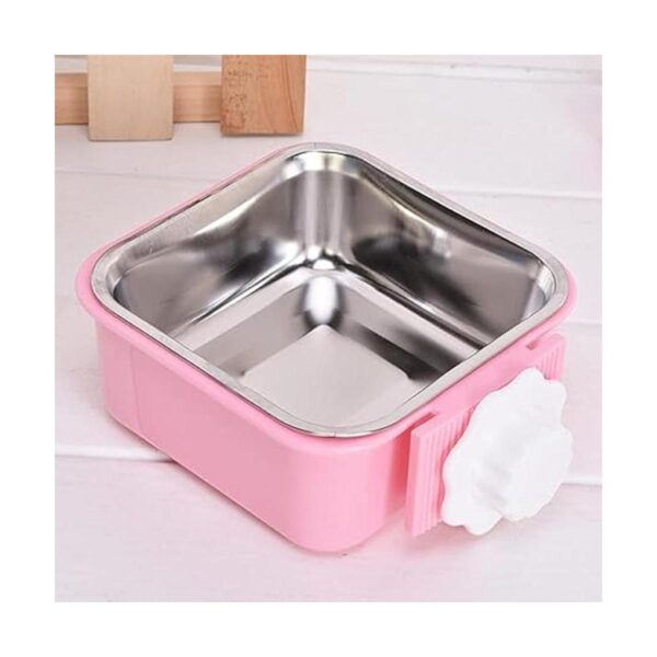 Cuenco de acero inoxidable extraíble para perros cuencos