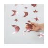 Guirnalda de luna de estrella y luna de oro rosa_3