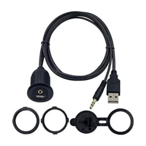 Duttek USB y cable de montaje empotrado de 0.138 in_1