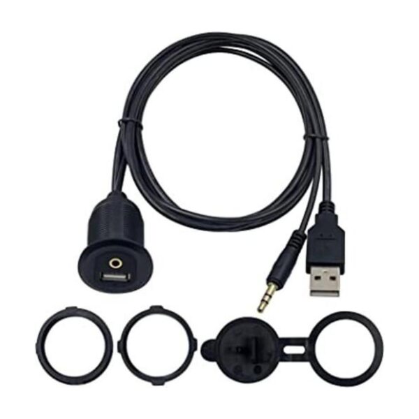 Duttek USB y cable de montaje empotrado de 0.138 in_1