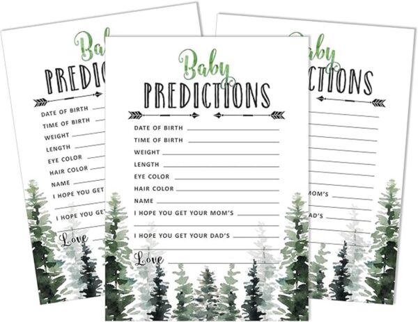 Inkdotpot 50 tarjetas de predicción para el juego de baby_1