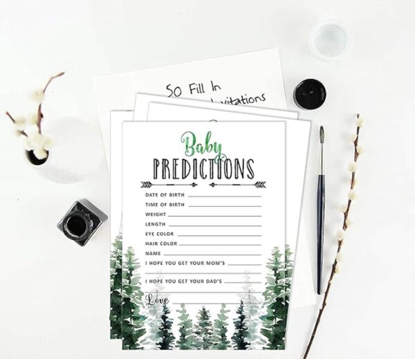 Inkdotpot 50 tarjetas de predicción para el juego de baby_3