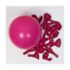 Kit de guirnalda de arco de globos rojo intenso y rosa_4