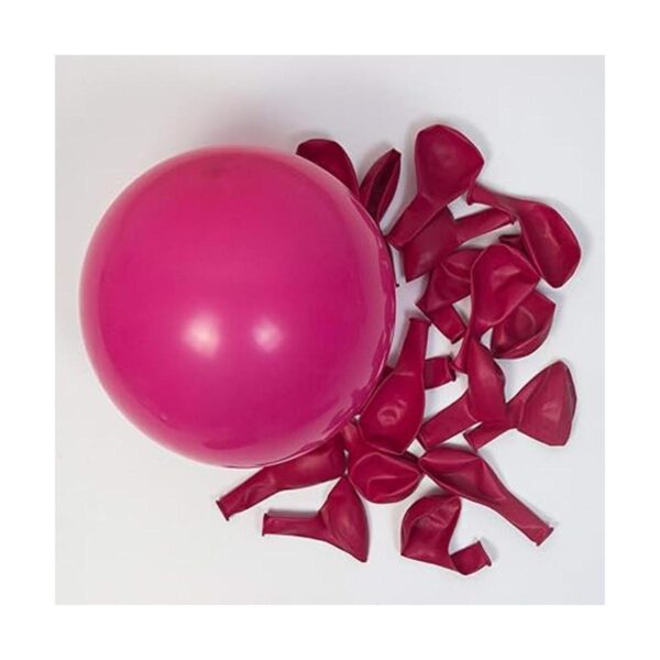Kit de guirnalda de arco de globos rojo intenso y rosa_4
