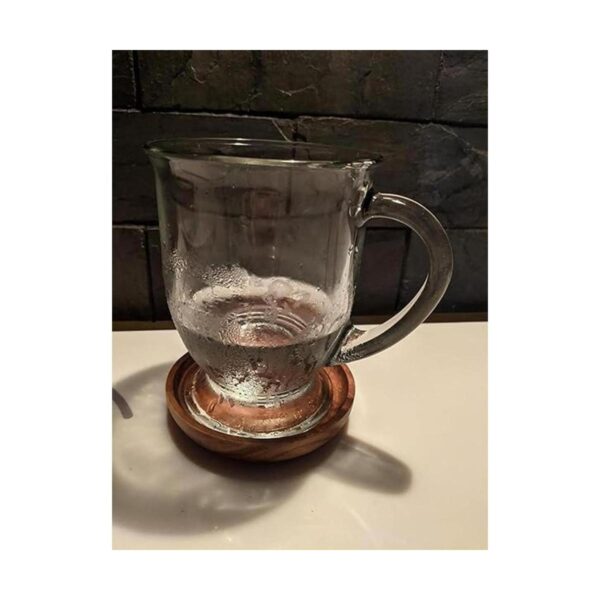 MAPRIAL Posavasos de madera para bebidas paquete de 4