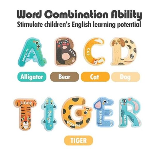 JOCHA ABC Carta linda Animales Nevera Jumbo Grandes Imanes