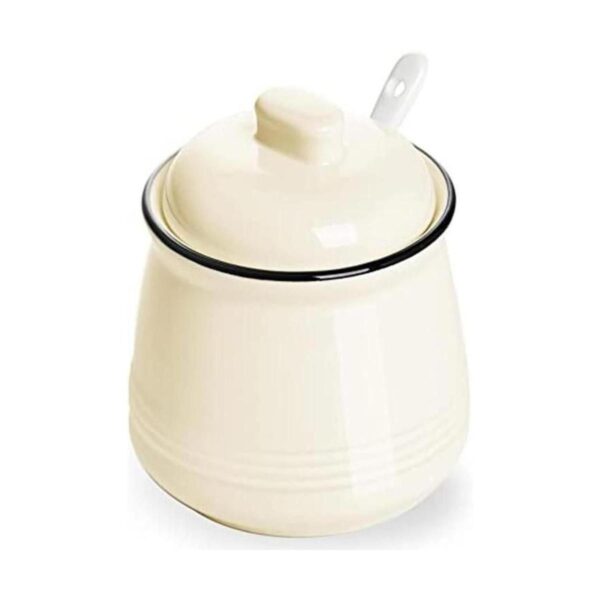 Cuenco de sal de porcelana con tapa y cuchara cuenco de_1