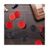 Juego de mesa de damas de madera de 1.06 pulgadas de juego_2