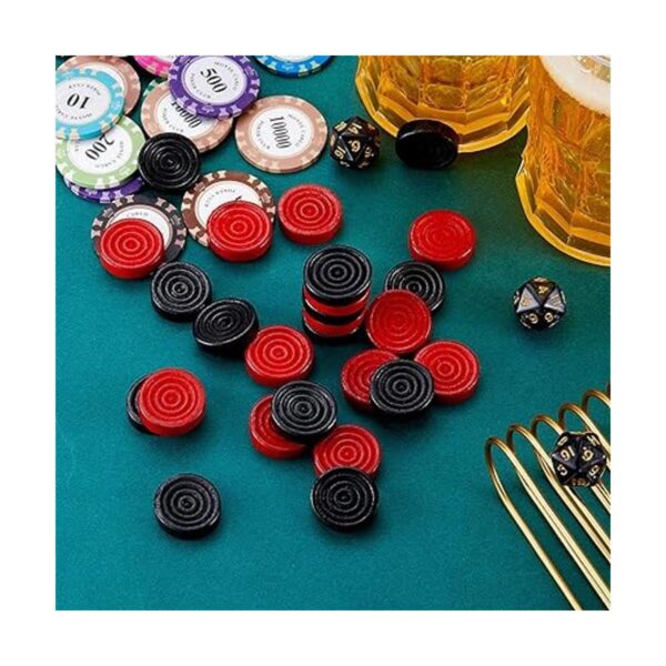 Juego de mesa de damas de madera de 1.06 pulgadas de juego_4