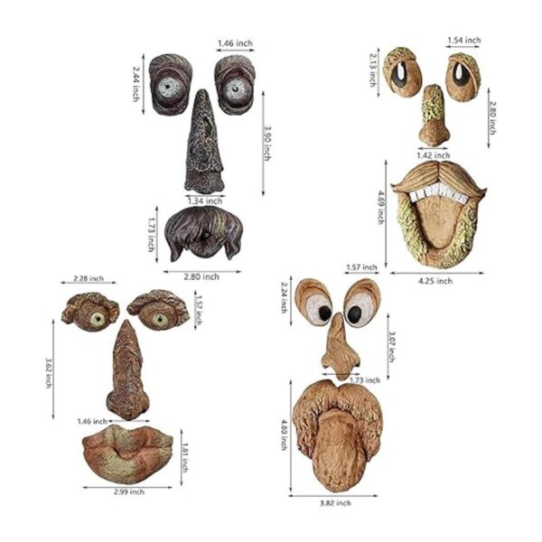 Decoración facial de árbol de anciano estatuas corteza_2