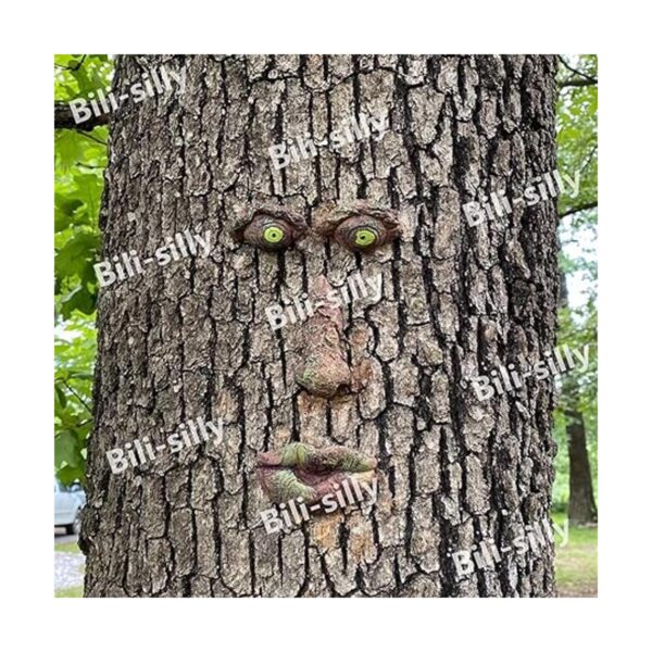Decoración facial de árbol de anciano estatuas corteza_3