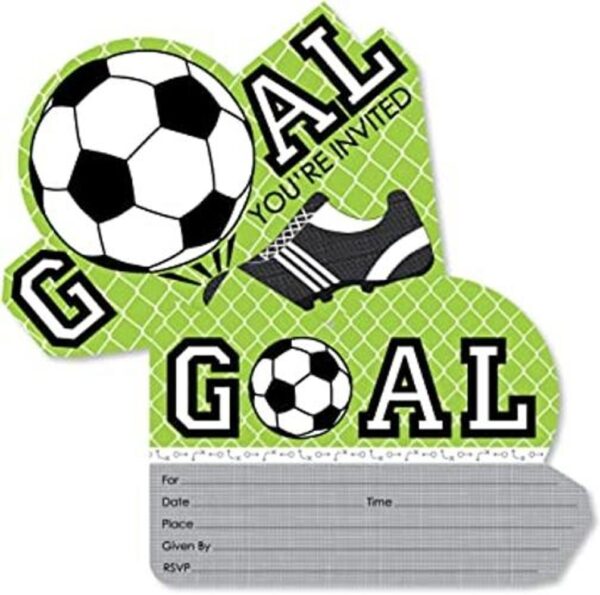Goaaal. Con forma de fútbol llenar invitaciones Baby_1